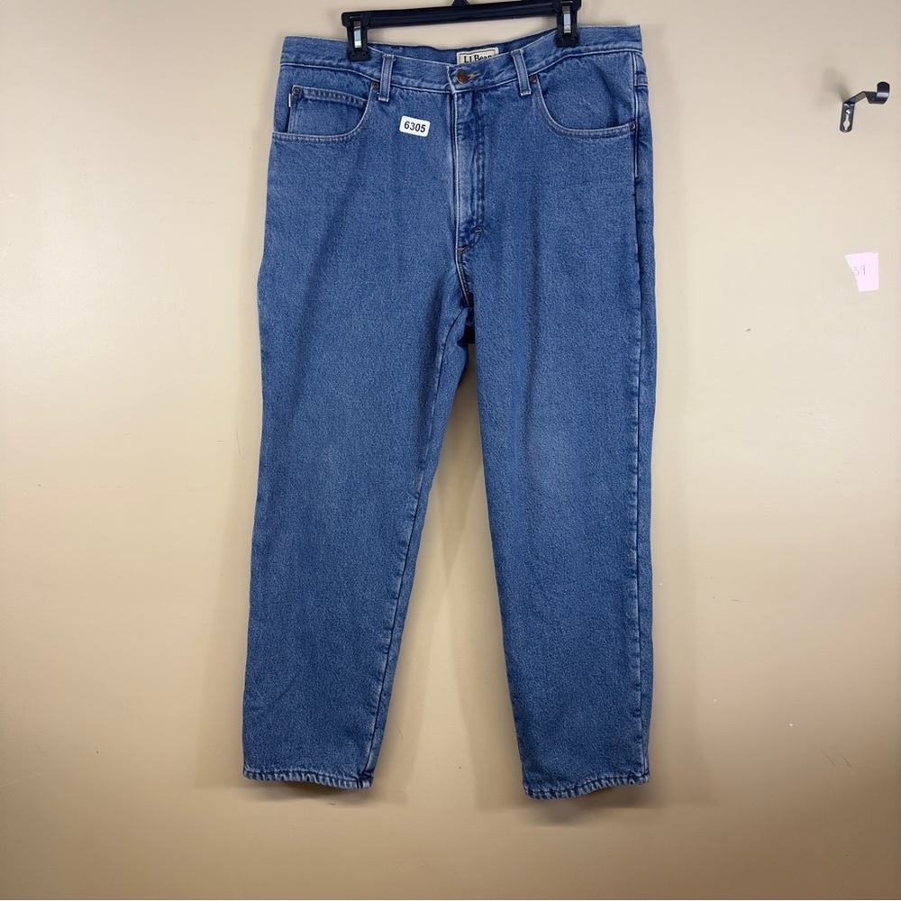 L.L Bean classic fit 37/30 18-1/2 w 12-1/2 rise 29” inseam thick warm